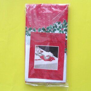 Vintage Christmas napkins (Set of 4) Ribbons 'n Wreaths Holiday decor